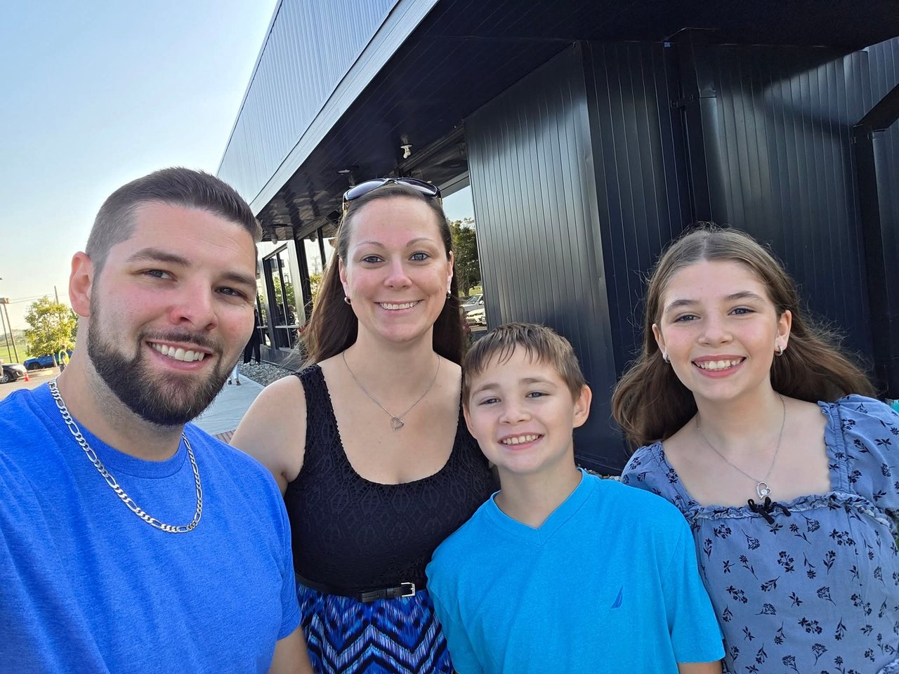 Brandon and his family